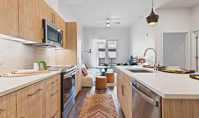 Kitchen well lit kitchen